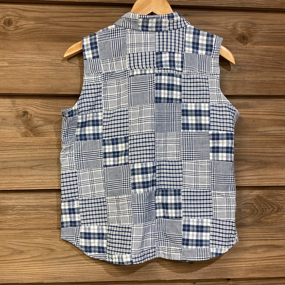 Lauren Rl Plaid Patchwork Blouse - image 5